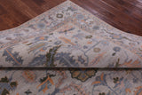 Ivory Geometric Heriz Serapi Handmade Wool Rug - 8' 2" X 10' 2" - Golden Nile