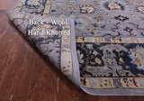 Grey Persian Tabriz Hand Knotted Wool Rug - 8' 1" X 10' 0" - Golden Nile