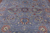Grey Persian Tabriz Hand Knotted Wool & Silk Rug - 8' 1" X 9' 11" - Golden Nile