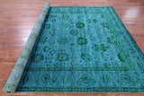 Persian Tabriz Hand Knotted Wool & Silk Rug - 8' 0" X 10' 3" - Golden Nile