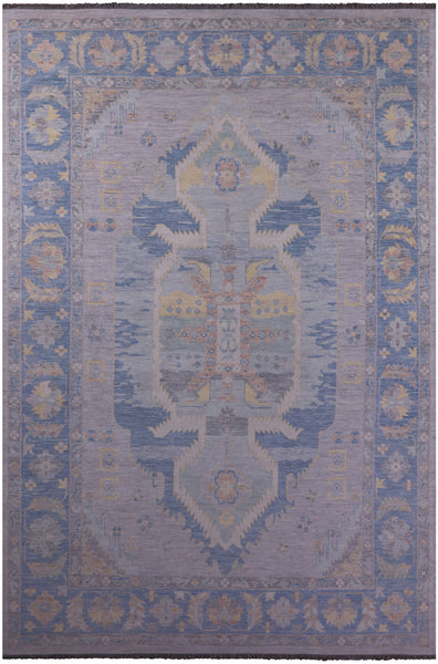 Geometric Fine Serapi Handmade Wool Rug - 12' 2" X 17' 11" - Golden Nile