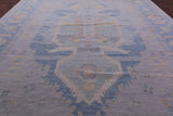 Geometric Fine Serapi Handmade Wool Rug - 12' 2" X 17' 11" - Golden Nile