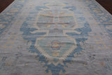 Geometric Fine Serapi Handmade Wool Rug - 12' 2" X 17' 11"