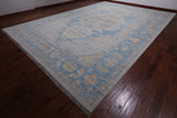 Geometric Fine Serapi Handmade Wool Rug - 12' 2" X 17' 11"