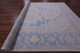 Geometric Fine Serapi Handmade Wool Rug - 12' 2" X 17' 11" - Golden Nile