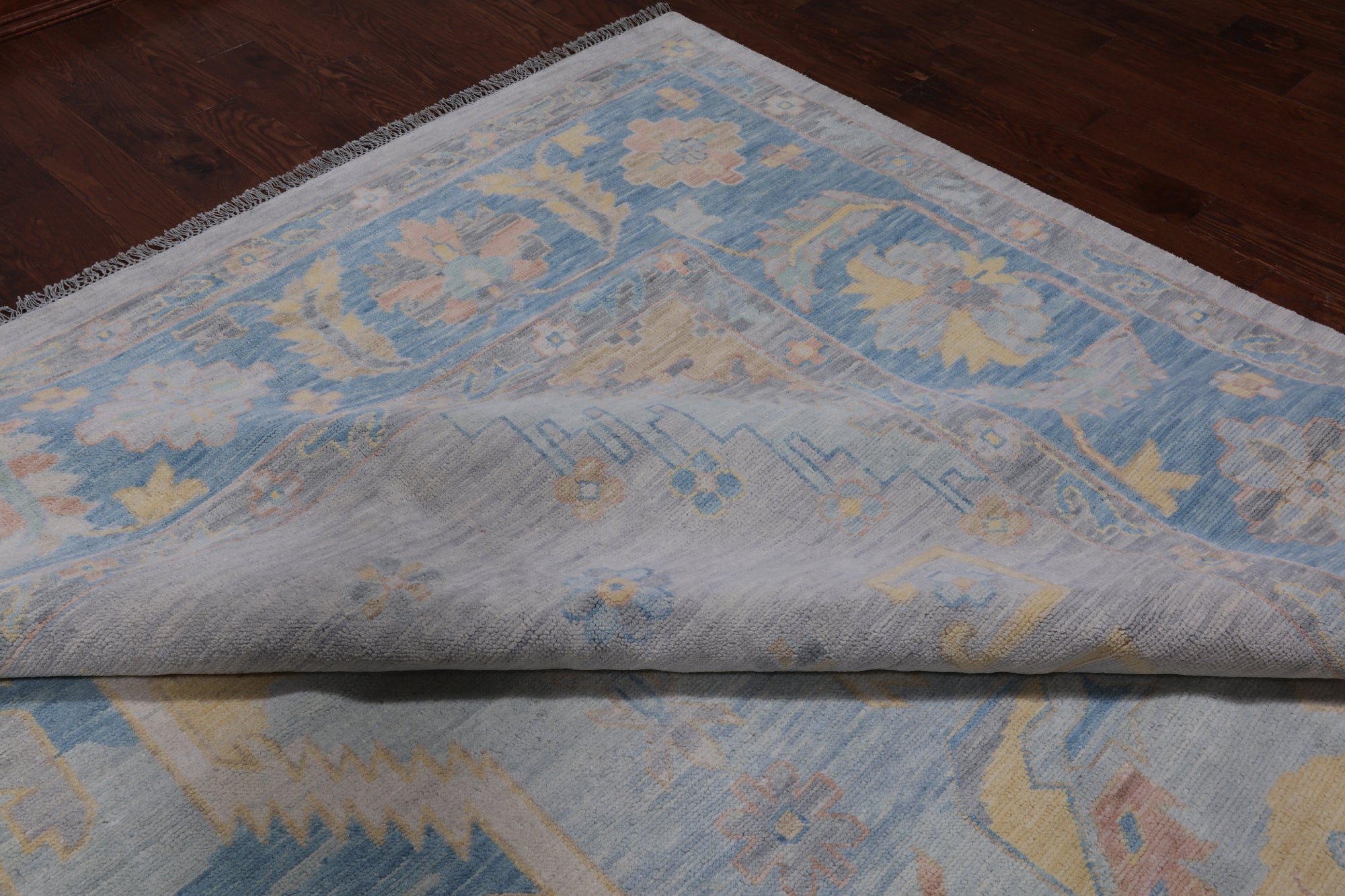 Geometric Fine Serapi Handmade Wool Rug - 12' 2" X 17' 11"
