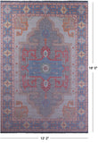Geometric Fine Serapi Hand Knotted Wool Rug - 12' 2" X 18' 0" - Golden Nile