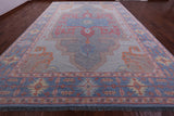 Geometric Fine Serapi Hand Knotted Wool Rug - 12' 2" X 18' 0" - Golden Nile