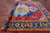 Geometric Fine Serapi Hand Knotted Wool Rug - 11' 11" X 14' 3" - Golden Nile