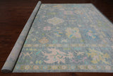 SUPER SALE Grey Turkish Oushak Hand Knotted Wool Rug - 12' 0" X 14' 6"
