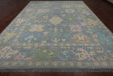 SUPER SALE Grey Turkish Oushak Hand Knotted Wool Rug - 12' 0" X 14' 6"