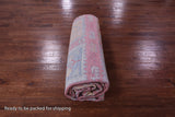 Pink Geometric Fine Serapi Hand Knotted Wool Rug - 11' 11" X 14' 8" - Golden Nile