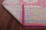 Pink Turkish Oushak Hand Knotted Wool Rug - 12' 2" X 15' 0" - Golden Nile