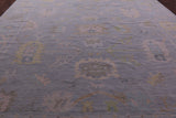 Grey Turkish Oushak Hand Knotted Wool Rug - 12' 1" X 15' 0" - Golden Nile