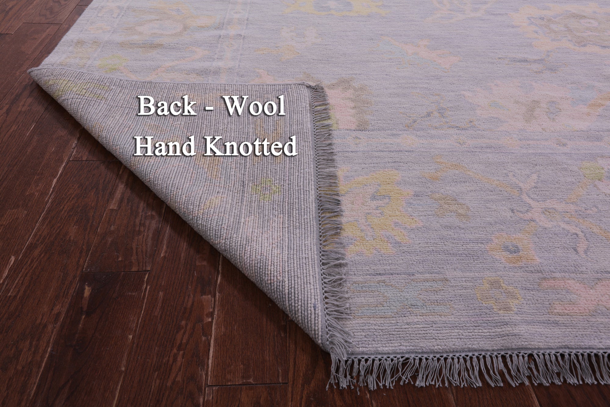 Grey Turkish Oushak Hand Knotted Wool Rug - 12' 1" X 15' 0" - Golden Nile