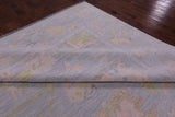 Grey Turkish Oushak Hand Knotted Wool Rug - 12' 1" X 15' 0" - Golden Nile