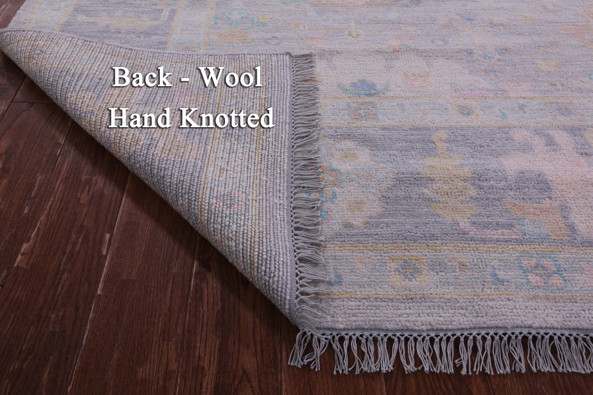 Grey Turkish Oushak Hand Knotted Wool Rug - 10' 0" X 13' 9" - Golden Nile