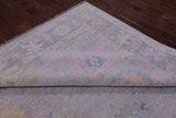 Grey Turkish Oushak Hand Knotted Wool Rug - 10' 0" X 13' 9" - Golden Nile