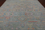 SUPER SALE Grey Tribal Moroccan Hand Knotted Wool Rug - 10' 1" X 14' 0"