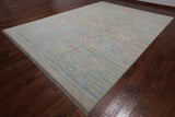 SUPER SALE Grey Tribal Moroccan Hand Knotted Wool Rug - 10' 1" X 14' 0"