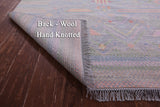 Grey Tribal Moroccan Hand Knotted Wool Rug - 10' 1" X 14' 0" - Golden Nile