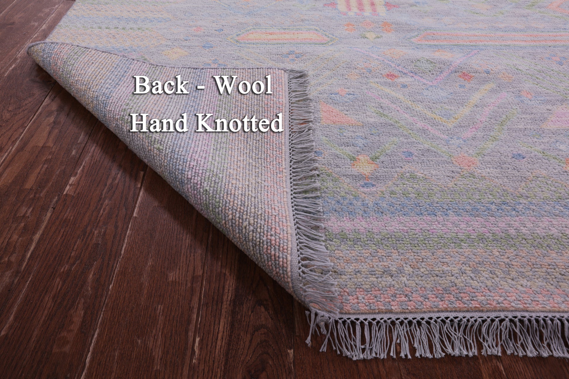 Grey Tribal Moroccan Hand Knotted Wool Rug - 10' 1" X 14' 0" - Golden Nile