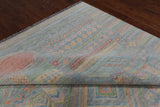 SUPER SALE Grey Tribal Moroccan Hand Knotted Wool Rug - 10' 1" X 14' 0"