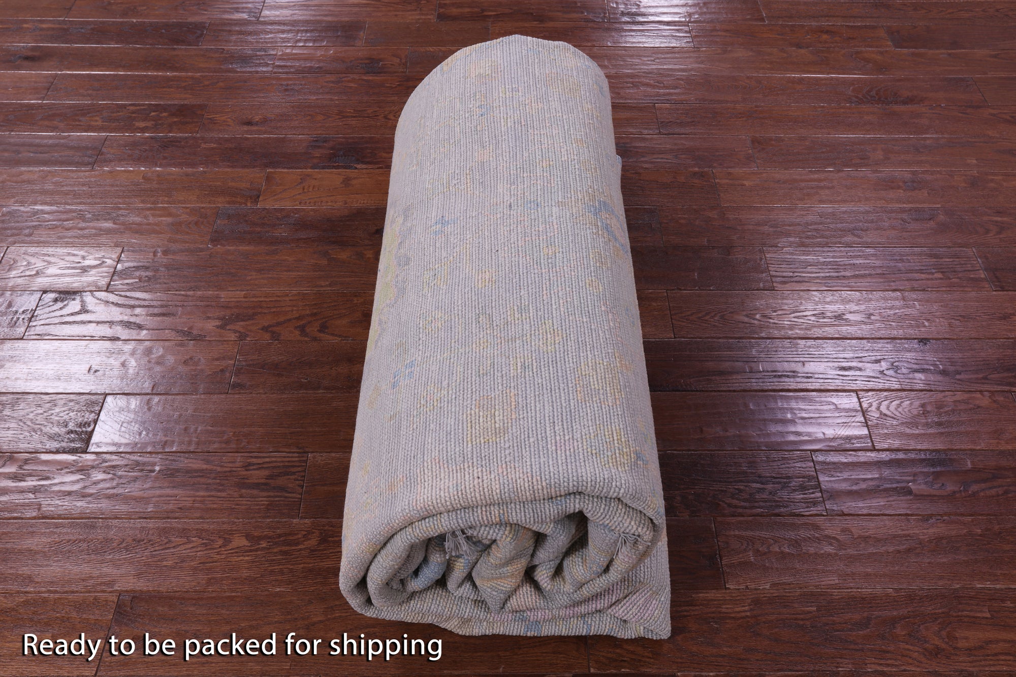 Grey Turkish Oushak Hand Knotted Wool Rug - 9' 11" X 13' 10" - Golden Nile