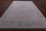 Grey Turkish Oushak Hand Knotted Wool Rug - 9' 11" X 13' 10" - Golden Nile