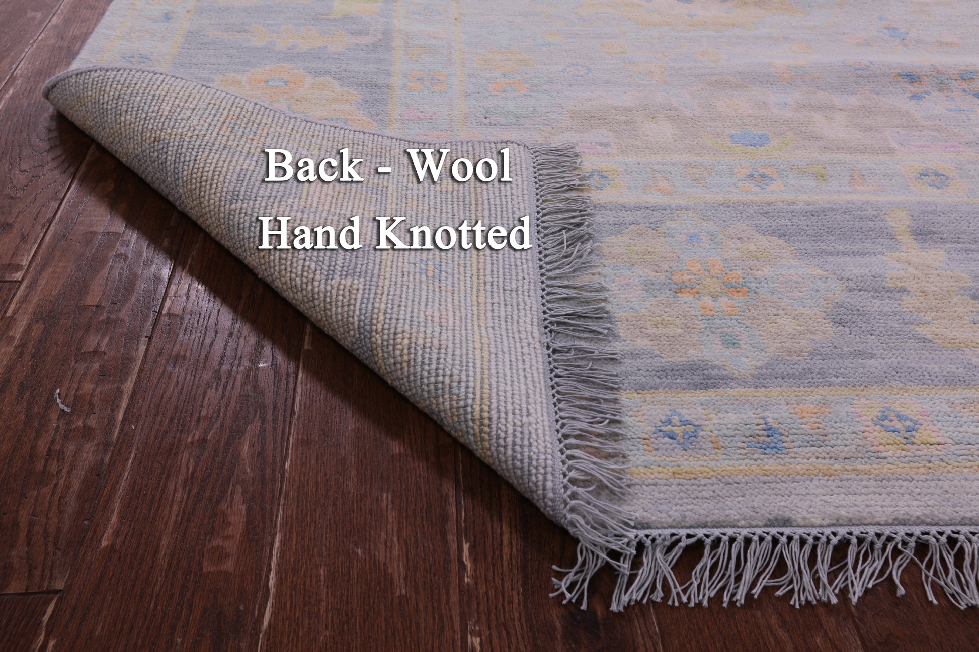 Grey Turkish Oushak Hand Knotted Wool Rug - 9' 11" X 13' 10" - Golden Nile