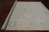 SUPER SALE Grey Turkish Oushak Hand Knotted Wool Rug - 10' 3" X 13' 10"