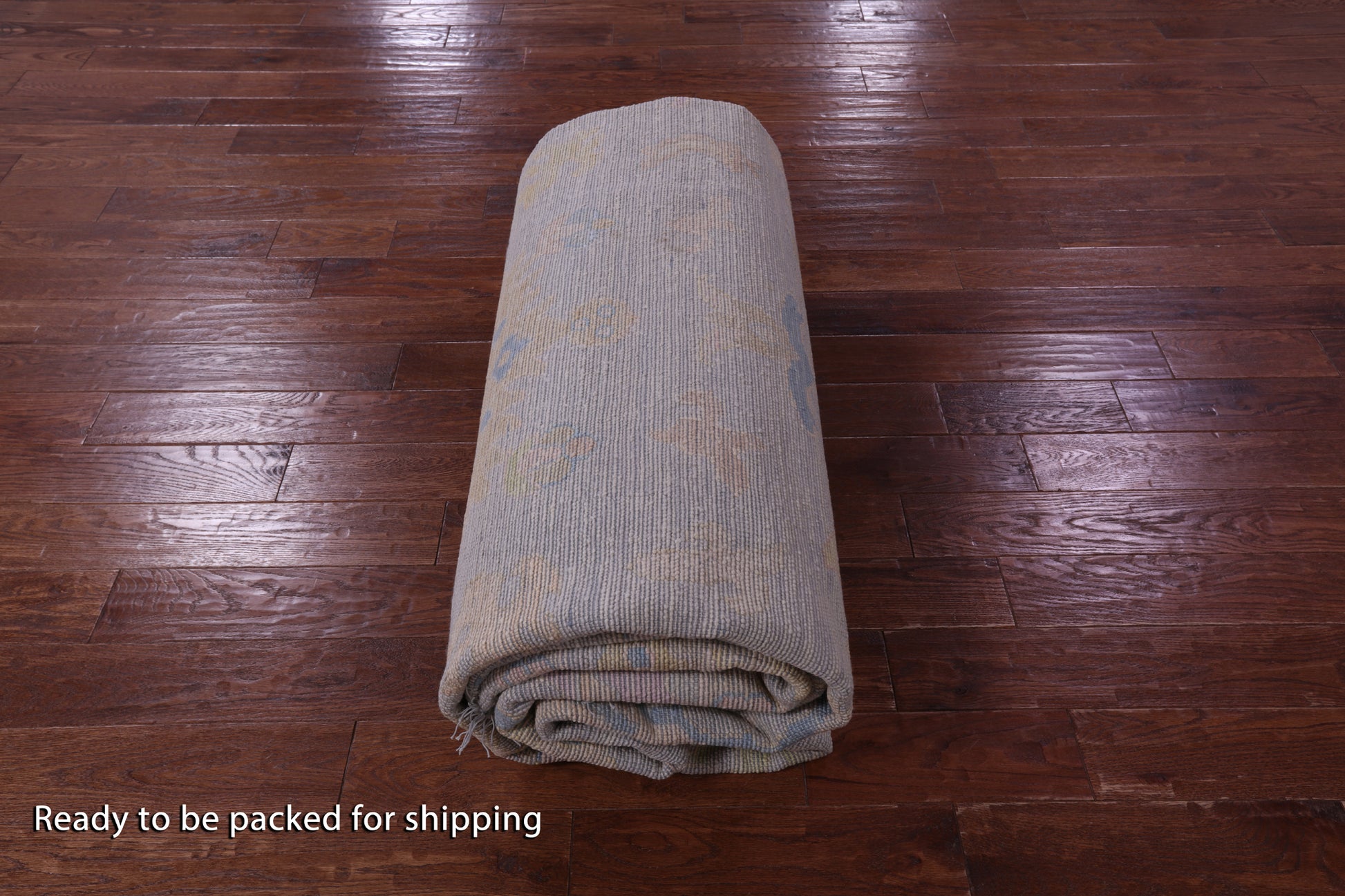 Grey Turkish Oushak Hand Knotted Wool Rug - 10' 3" X 13' 10" - Golden Nile