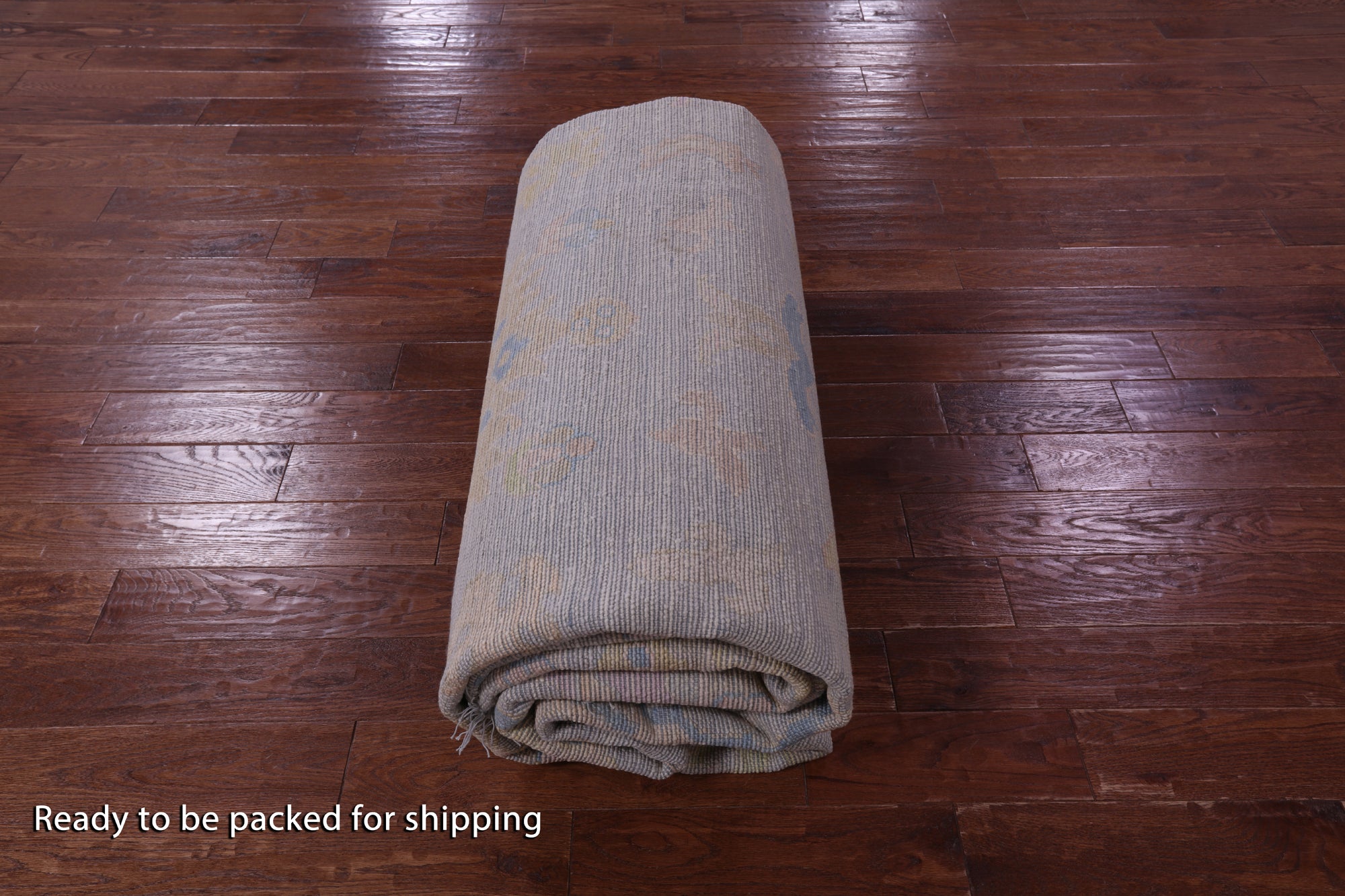 Grey Turkish Oushak Hand Knotted Wool Rug - 10' 3" X 13' 10" - Golden Nile