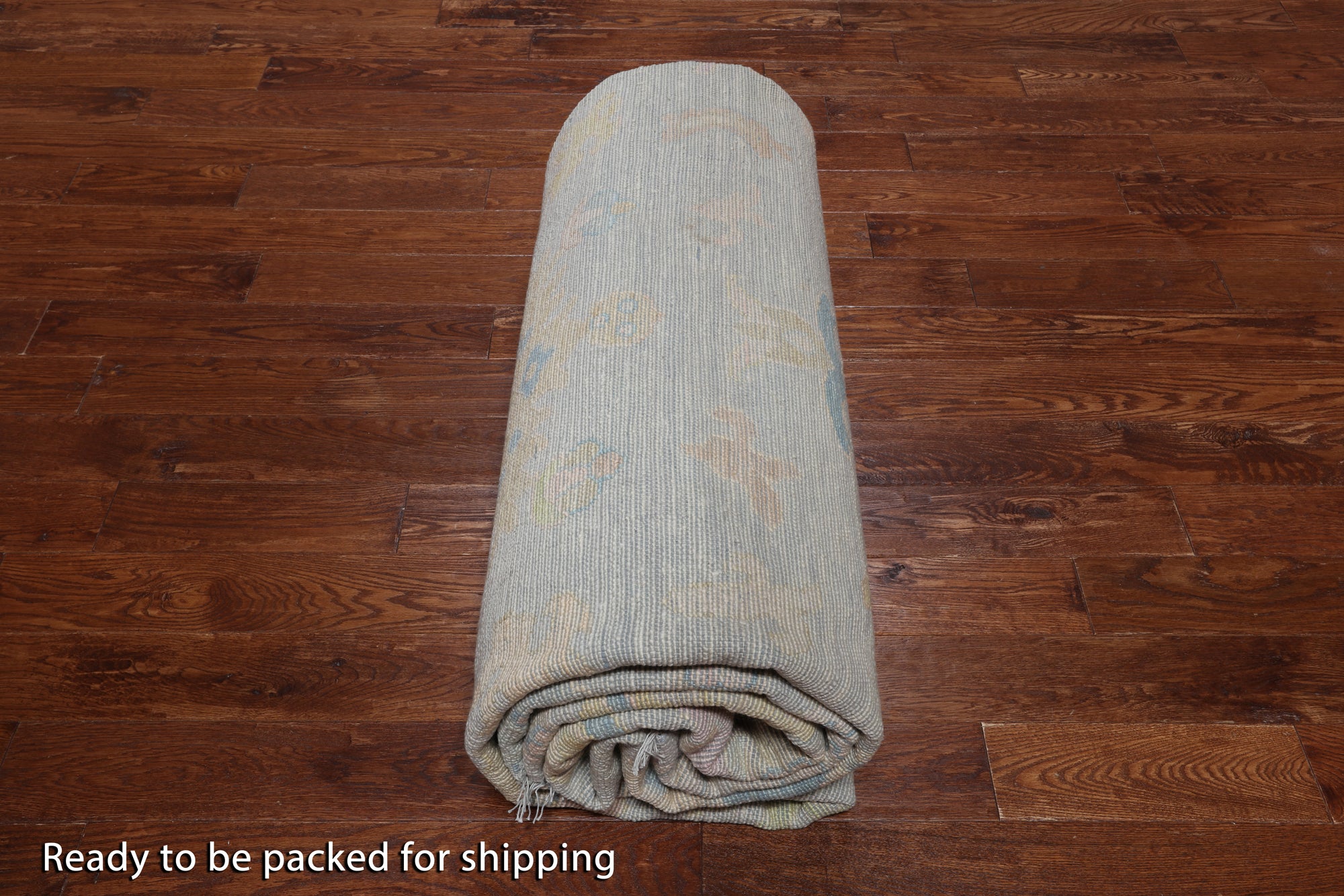 SUPER SALE Grey Turkish Oushak Hand Knotted Wool Rug - 10' 3" X 13' 10"
