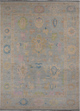 SUPER SALE Grey Turkish Oushak Hand Knotted Wool Rug - 10' 3" X 13' 10"