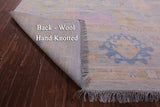 Grey Turkish Oushak Hand Knotted Wool Rug - 10' 3" X 13' 10" - Golden Nile