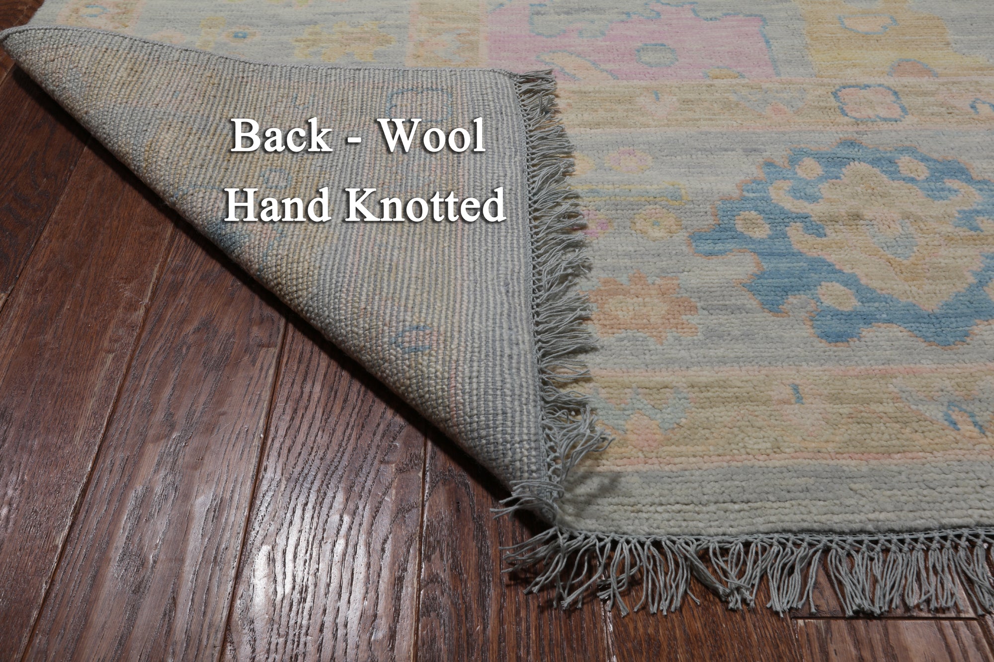 SUPER SALE Grey Turkish Oushak Hand Knotted Wool Rug - 10' 3" X 13' 10"