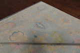 SUPER SALE Grey Turkish Oushak Hand Knotted Wool Rug - 10' 3" X 13' 10"