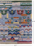 Tribal Moroccan Hand Knotted Wool Rug - 10' 1" X 13' 8" - Golden Nile