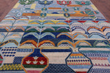 Tribal Moroccan Hand Knotted Wool Rug - 10' 1" X 13' 8" - Golden Nile