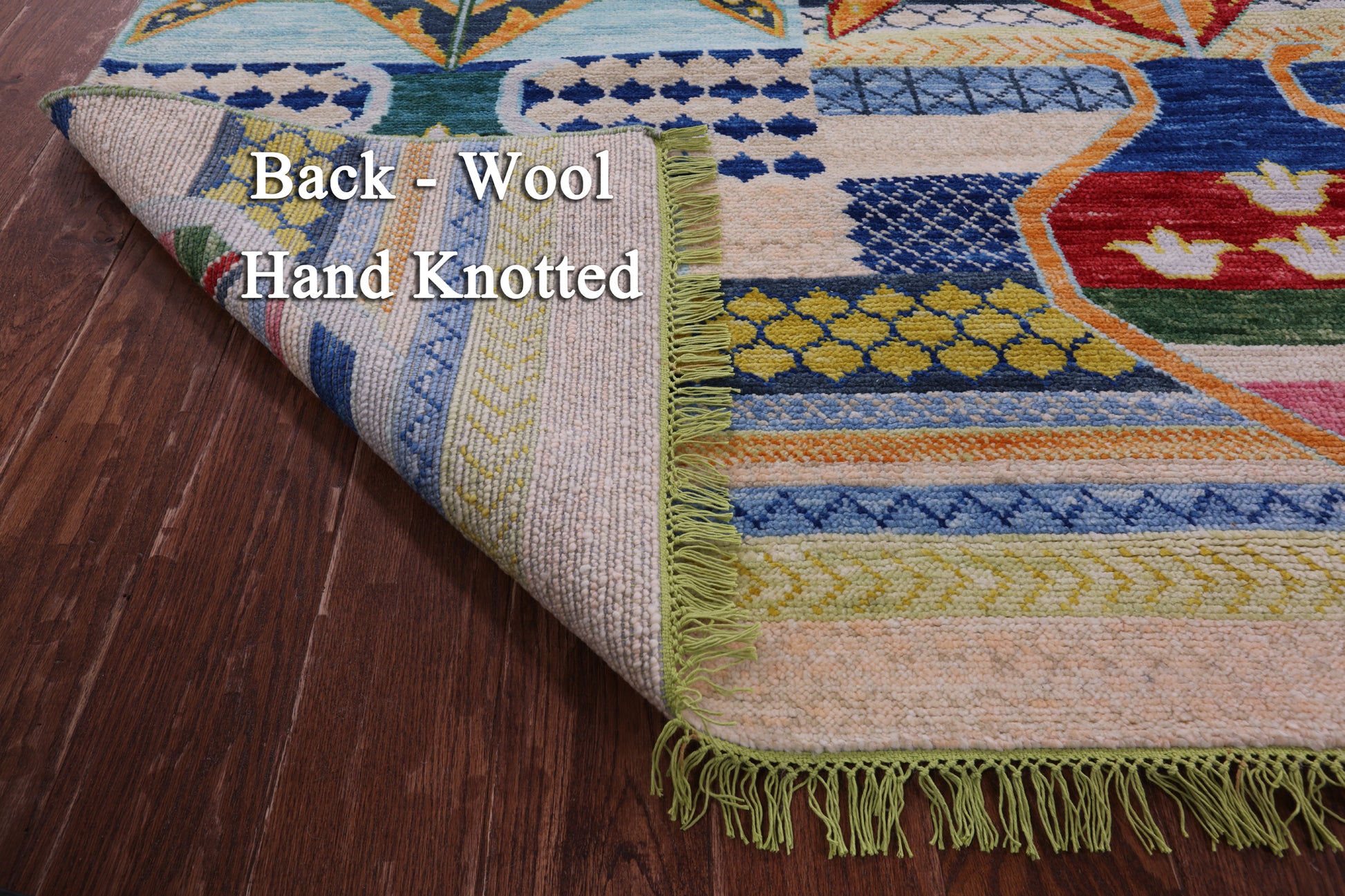 Tribal Moroccan Hand Knotted Wool Rug - 10' 1" X 13' 8" - Golden Nile