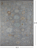 SUPER SALE Turkish Oushak Handmade Wool Rug - 10' 3" X 13' 9"