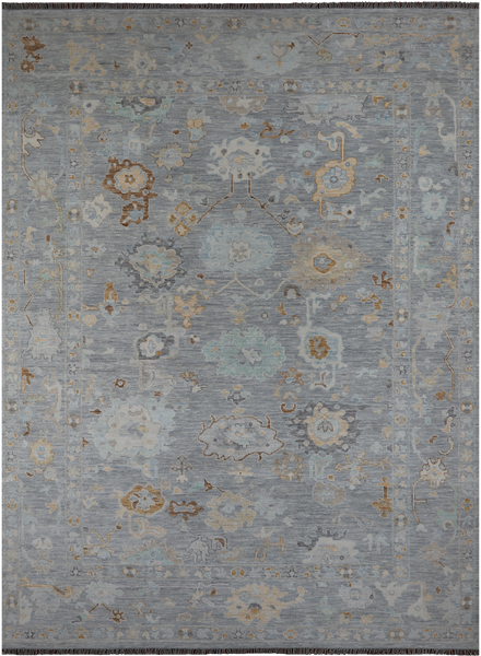 SUPER SALE Turkish Oushak Handmade Wool Rug - 10' 3" X 13' 9"