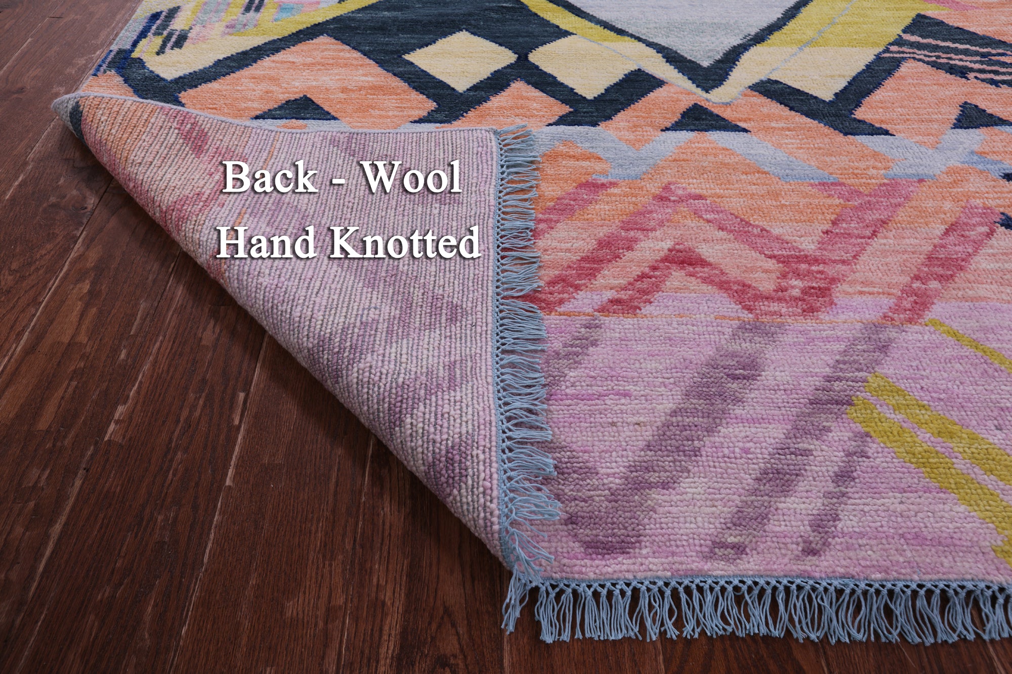 Tribal Moroccan Hand Knotted Wool Rug - 10' 1" X 13' 7" - Golden Nile