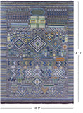 Tribal Moroccan Handmade Wool Rug - 10' 2" X 13' 11" - Golden Nile