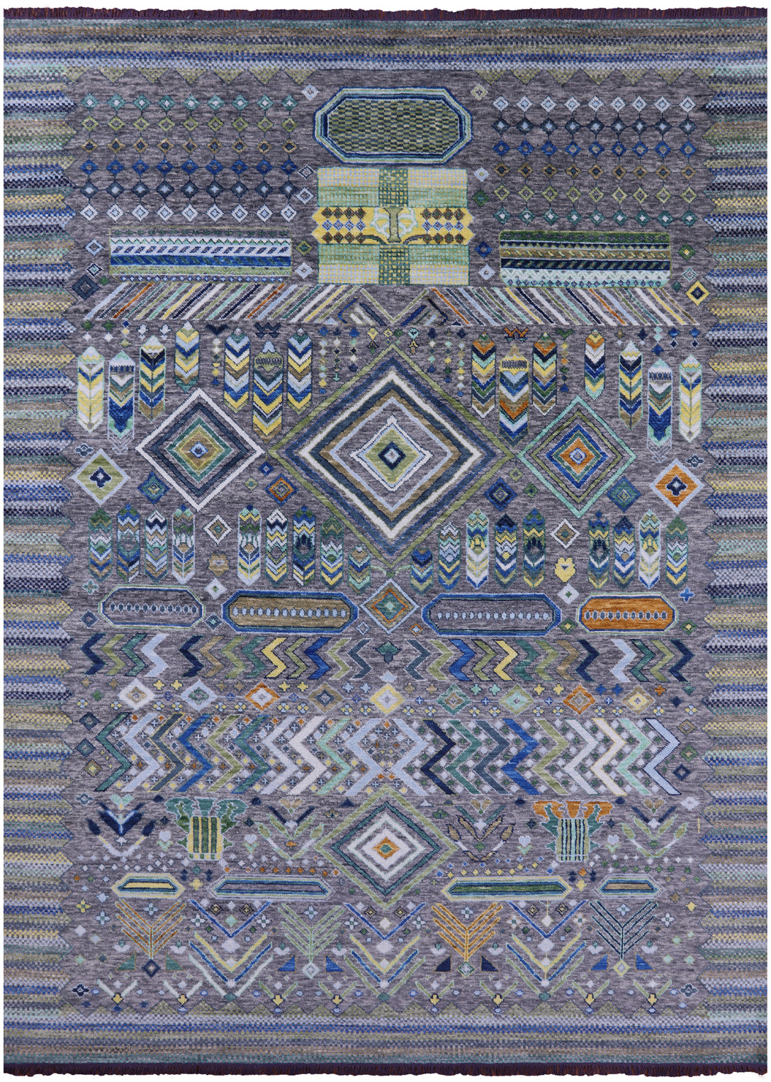 Tribal Moroccan Handmade Wool Rug - 10' 2" X 13' 11" - Golden Nile