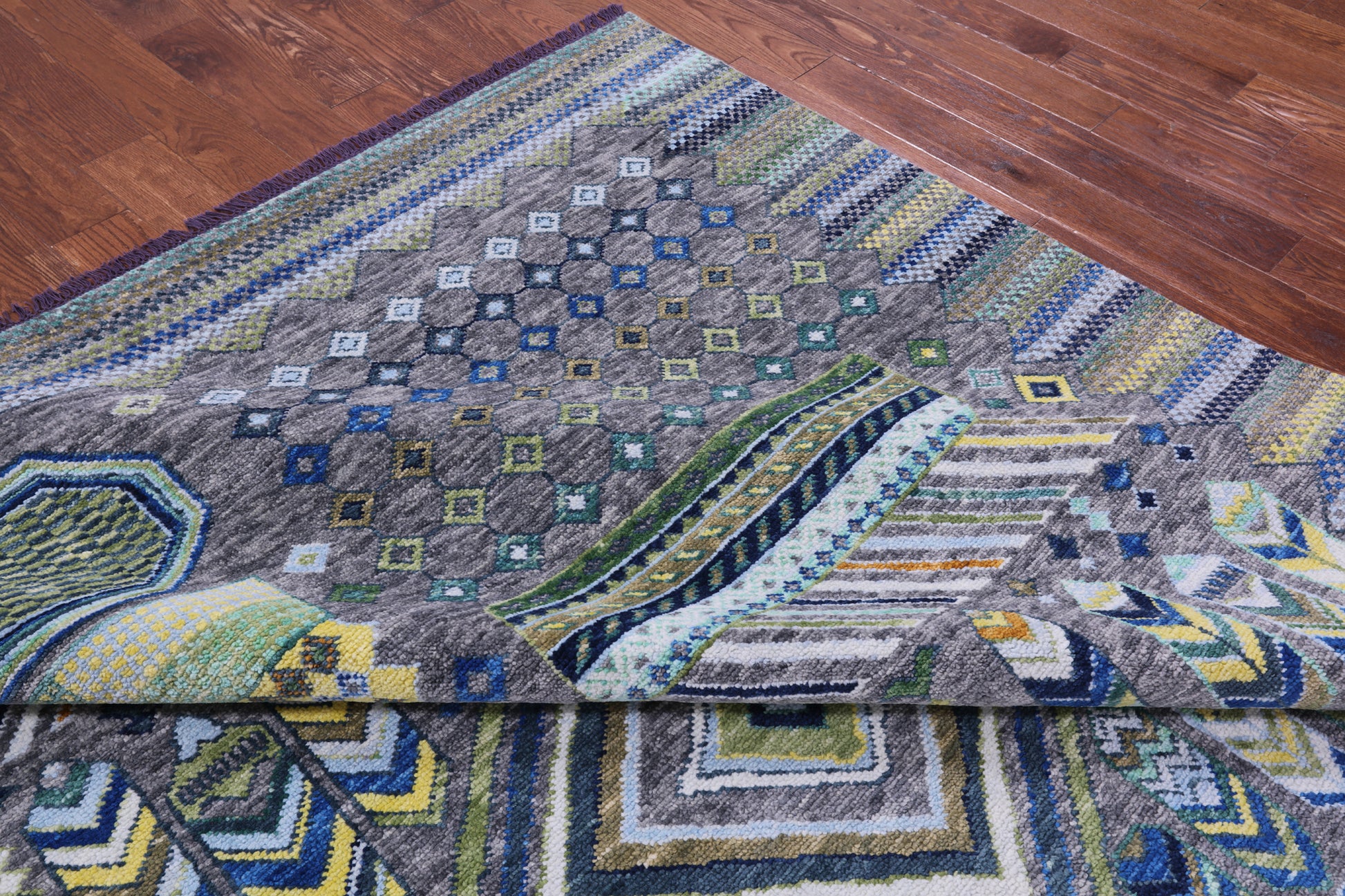 Tribal Moroccan Handmade Wool Rug - 10' 2" X 13' 11" - Golden Nile
