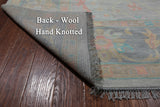 SUPER SALE Grey Turkish Oushak Hand Knotted Wool Rug - 10' 3" X 13' 11"