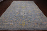 Grey Persian Tabriz  Hand Knotted Wool Rug - 10' 2" X 14' 2"