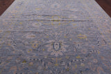 Grey Persian Tabriz  Hand Knotted Wool Rug - 10' 2" X 14' 2" - Golden Nile